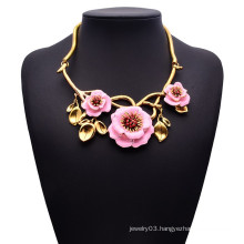 latest products in market alloy flower gold chains necklace jewelry wholesale china